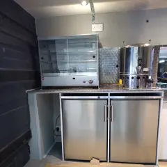 refrigerator, microwave